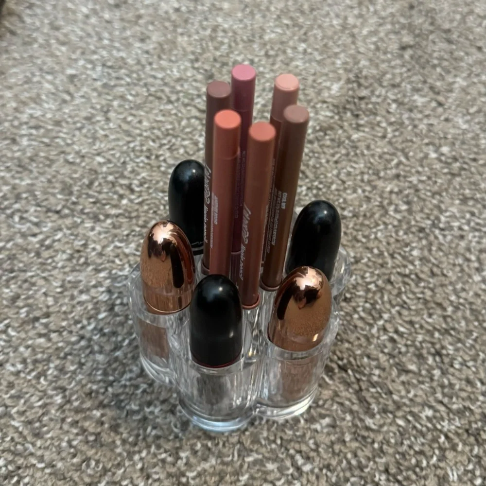 acrylic lipstick & lip liner organizer (set of 2)